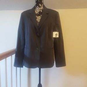 🎁Jaclyn Smith Gray Lined Blazer Size 18